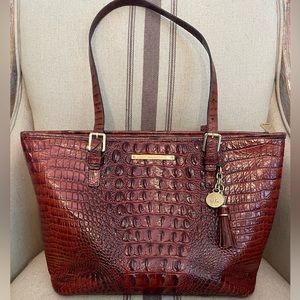 Brahmin Granite Melbourne Medium Asher Tote Pecan